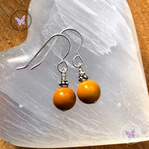 Mookaite Jasper Silver Earrings